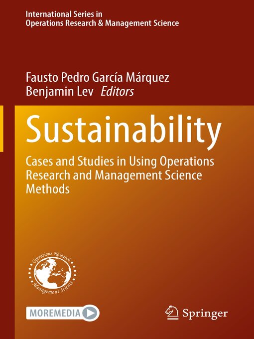 Title details for Sustainability by Fausto Pedro García Márquez - Available